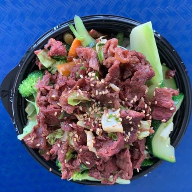 Vegetable Teriyaki Beef.